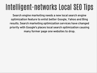 Intelligent-networks.com Local SEO Tips