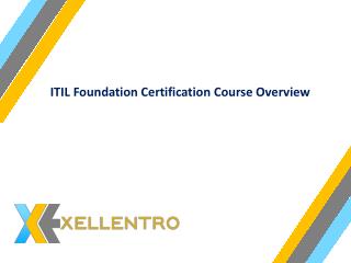 ITIL Foundation Certification Course Overview