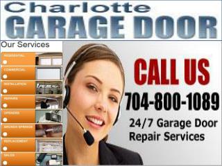 Charlotte NC Garage Door Repair - 24 Hour Emergency