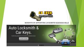 Benefits of Appointing Locksmith Granada Hills