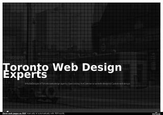 Web Design Toronto Experts Agency | Website design Toronto