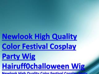 Newlook High Quality Color Festival Cosplay Party Wig Hairuff0challoween Wig