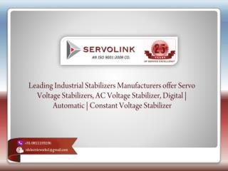 Servo Voltage Stabilizer Manufacturers