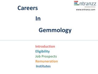 Careers In Gemmology