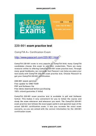 CompTIA A 220-901 practice test