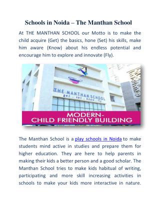 International school in noida