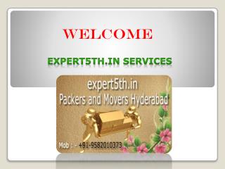 Fast & Secure Domestic Relocation Servcre in Hydrabad at Expert5th.in