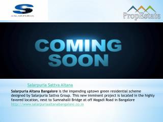 Salarpuria Sattva Altana Prelaunch Apartments