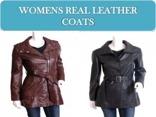 WOMENS REAL LEATHER COATS