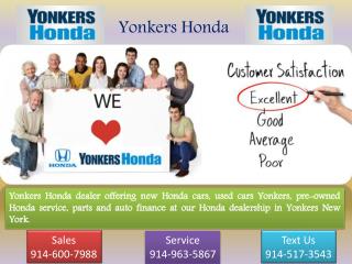 Find the Honda Dealership in ny | Yonkers Honda