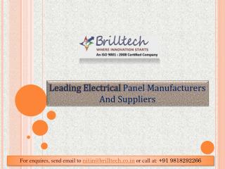 Electrical Panel Manufacturers