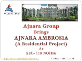 Ajnara Ambrosia sector 118 Noida