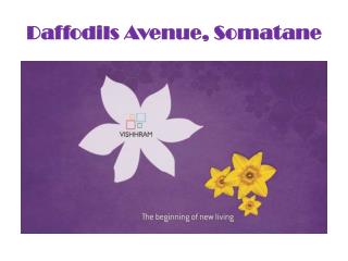 1,2,3 BHK Luxurious Apartment in Somatane -Daffodils Avenue