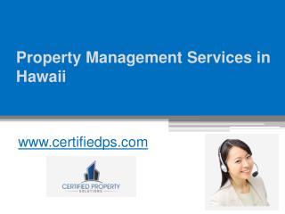 Best Property Management Services in Hawaii - www.certifiedps.com