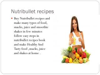 Nutribullet Recipes