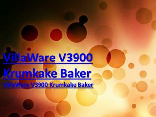 VillaWare V3900 Krumkake Baker