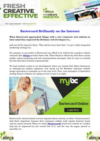 Bartercard Brilliantly on the Internet