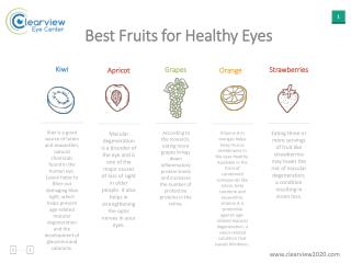 Best Fruits for Healthy Eyes