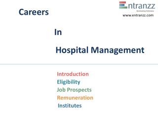 Careers In Hospital Management