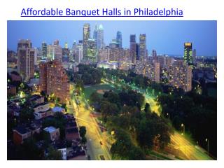 affordable banquet halls in Philadelphia