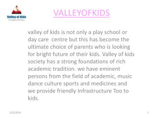 valleyofkids a daycare center