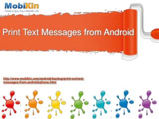 Print Text Messages from Android