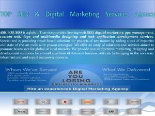 TOP SEO & Digital Marketing Services Agency
