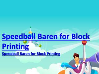 Speedball Baren for Block Printing