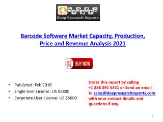 Barcode Software Market Global and Chinese (Value, Cost or Profit) 2021 Forecasts