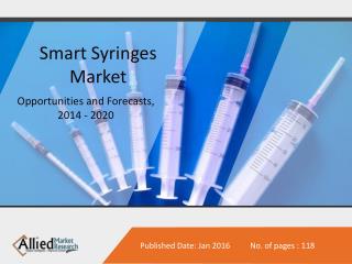 Smart Syringes Market Opportunities, Forecasts, 2014 - 2020