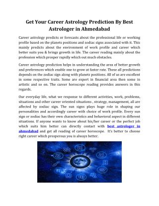 Get Your Career Astrology Prediction By Best Astrologer in Ahmedabad