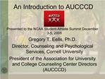 An Introduction to AUCCCD