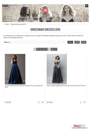 Bridesmaid dresses 2016 - Bridesmaidwire