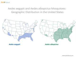 Aedes aegypti and Aedes albopictus Mosquitoes Geographic Distribution in the United States