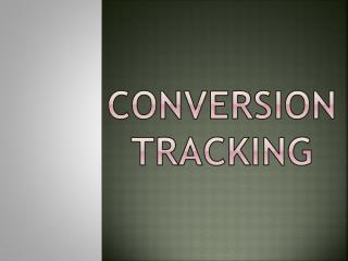 Conversion Tracking