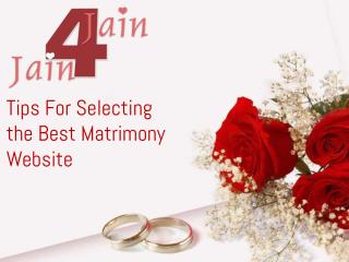 Tips for selecting the best matrimony website