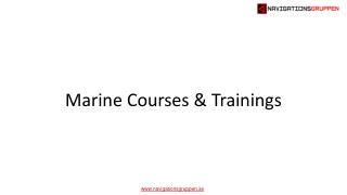 Marine courses & Trainings