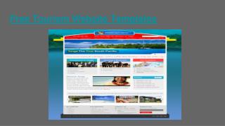 Free Download tourism website templates