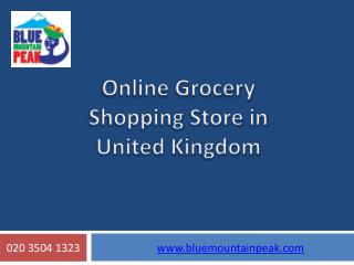Online Grocery Shopping Store in United Kingdom