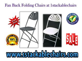 Fan Back Folding Chairs at 1stackablechairs