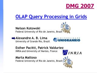OLAP Query Processing in Grids