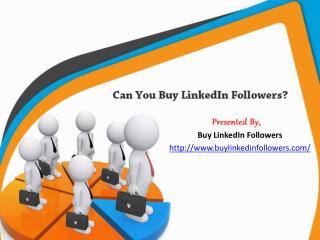 Can you buy LinkedIn Followers