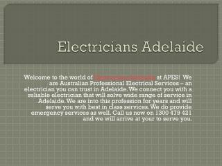 Electricians Adelaide