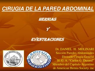 CIRUGIA DE LA PARED ABDOMINAL