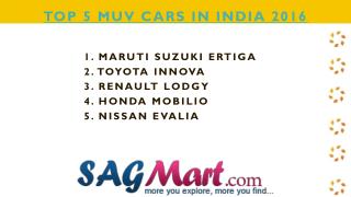 Find The List of Top 5 MUV Cars in India