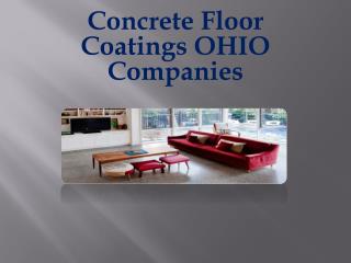 Concrete Floor Coatings OHIO Companies