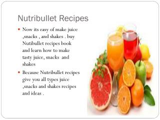 Nutribullet Recipes