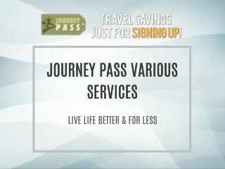 JourneyPass.com Various Deals & Discounts