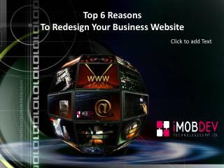 Top 6 Reasons to Redesign Your Business Website