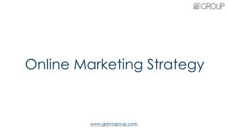 Various Strategies of Online Marketing